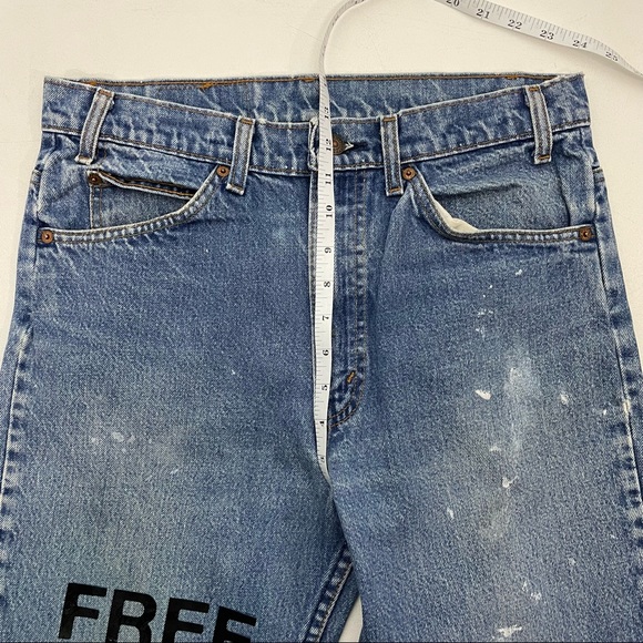 FREE HOOVER VINTAGE REPURPOSED LEVI’S JEANS - Picture 8 of 10